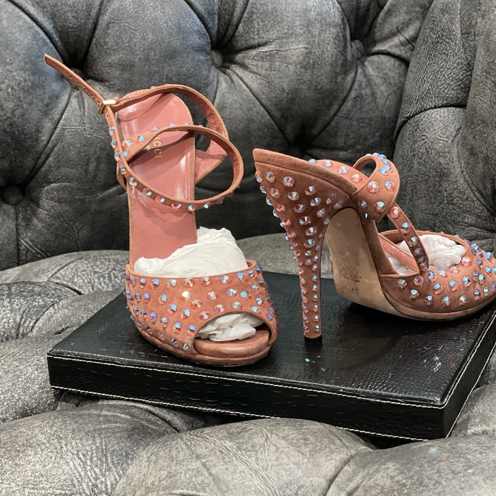 Gucci Diamond Studded Heels
